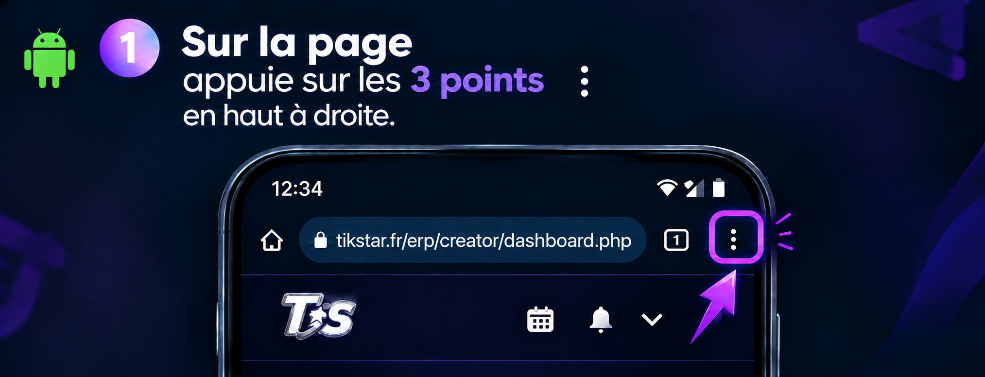 Étape 1 - Menu Android
