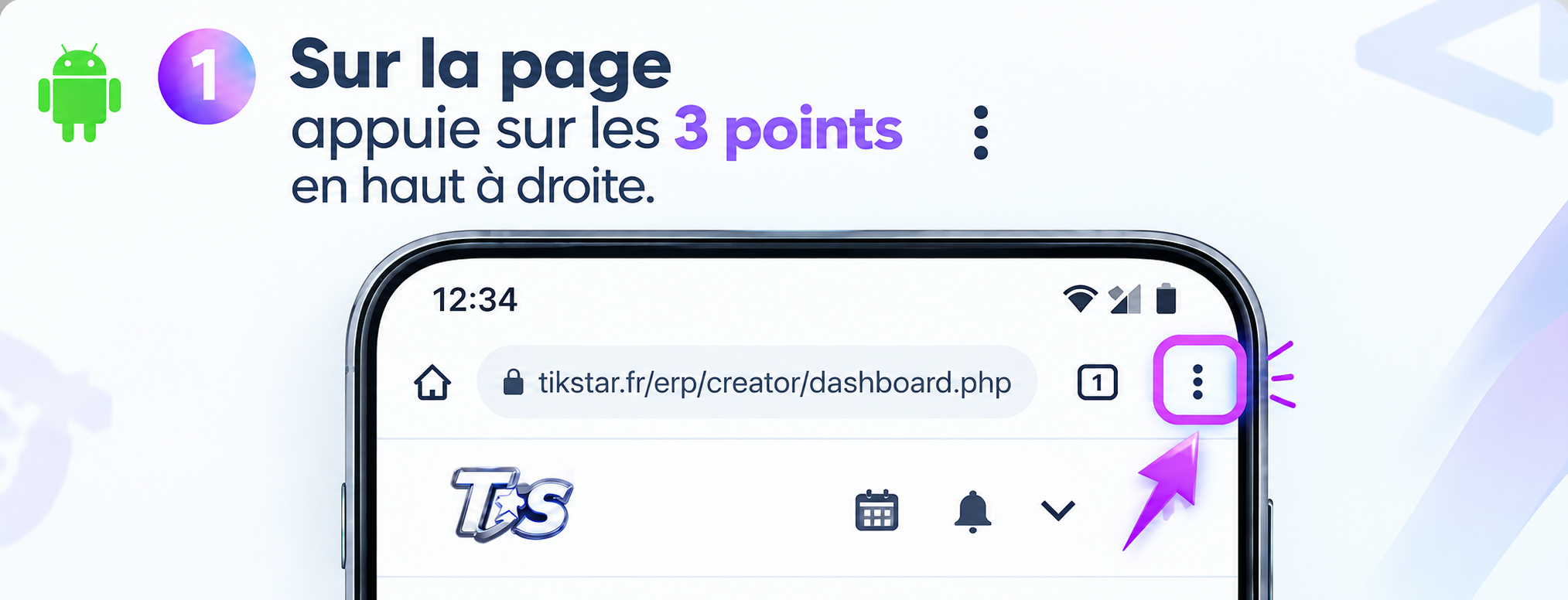 Étape 1 - Menu Android